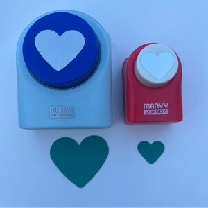 Marvy Uchida Heart Paper Punch Set Valentine’s Crafting Card Making
